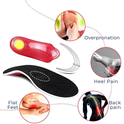Comfortable Shoe Insoles for Pronation Support and Foot Stability