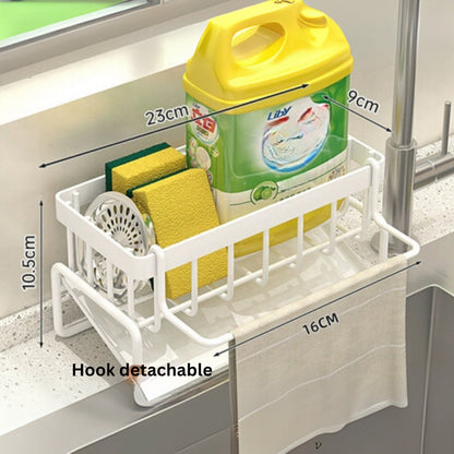Sleek Multi-Purpose Sponge and Cloth Holder with Drainage