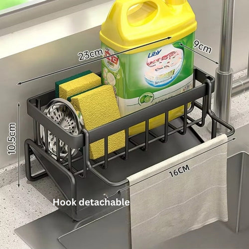 Sleek Multi-Purpose Sponge and Cloth Holder with Drainage