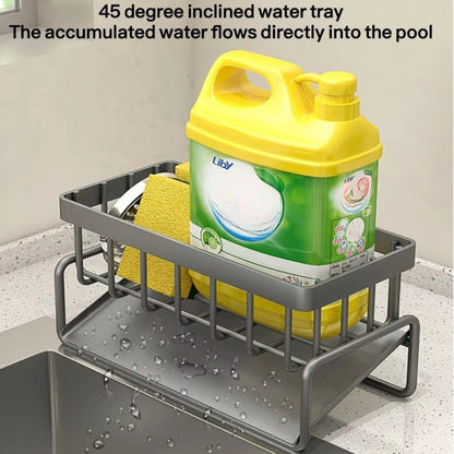 Sleek Multi-Purpose Sponge and Cloth Holder with Drainage
