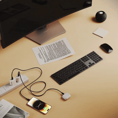 3-in-1 Magnetic Wireless Charging Mouse Pad | Charge, Work, and Light