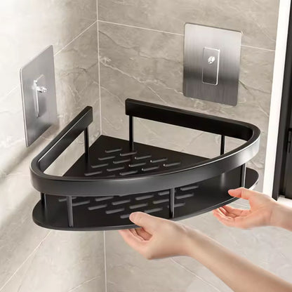 Sleek Curve Shower Organizer for Modern Bathrooms