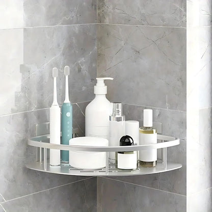 Sleek Curve Shower Organizer for Modern Bathrooms