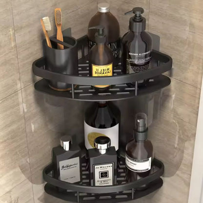 Sleek Curve Shower Organizer for Modern Bathrooms