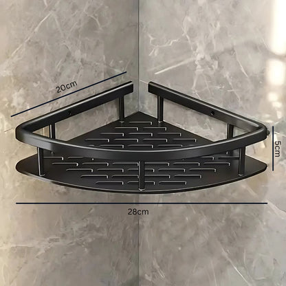 Sleek Curve Shower Organizer for Modern Bathrooms