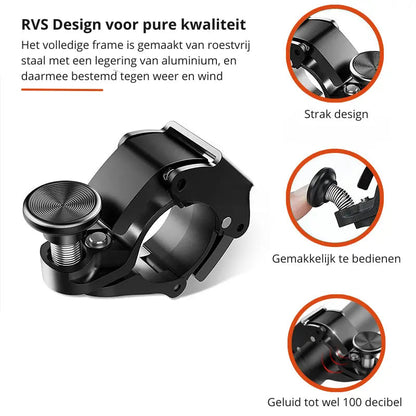 Lightweight Aluminum Bicycle Bell - 100 dB Sound