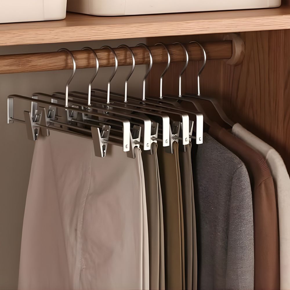 Space-Saving Hanger Set for Pants & Skirts | 5 Pack
