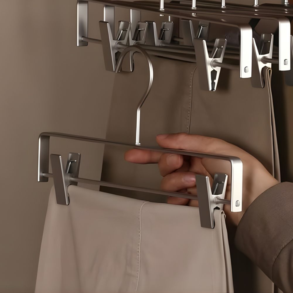 Space-Saving Hanger Set for Pants & Skirts | 5 Pack