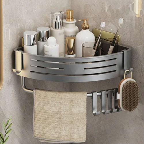 Sleek Corner Shower Organizer for Modern Spaces