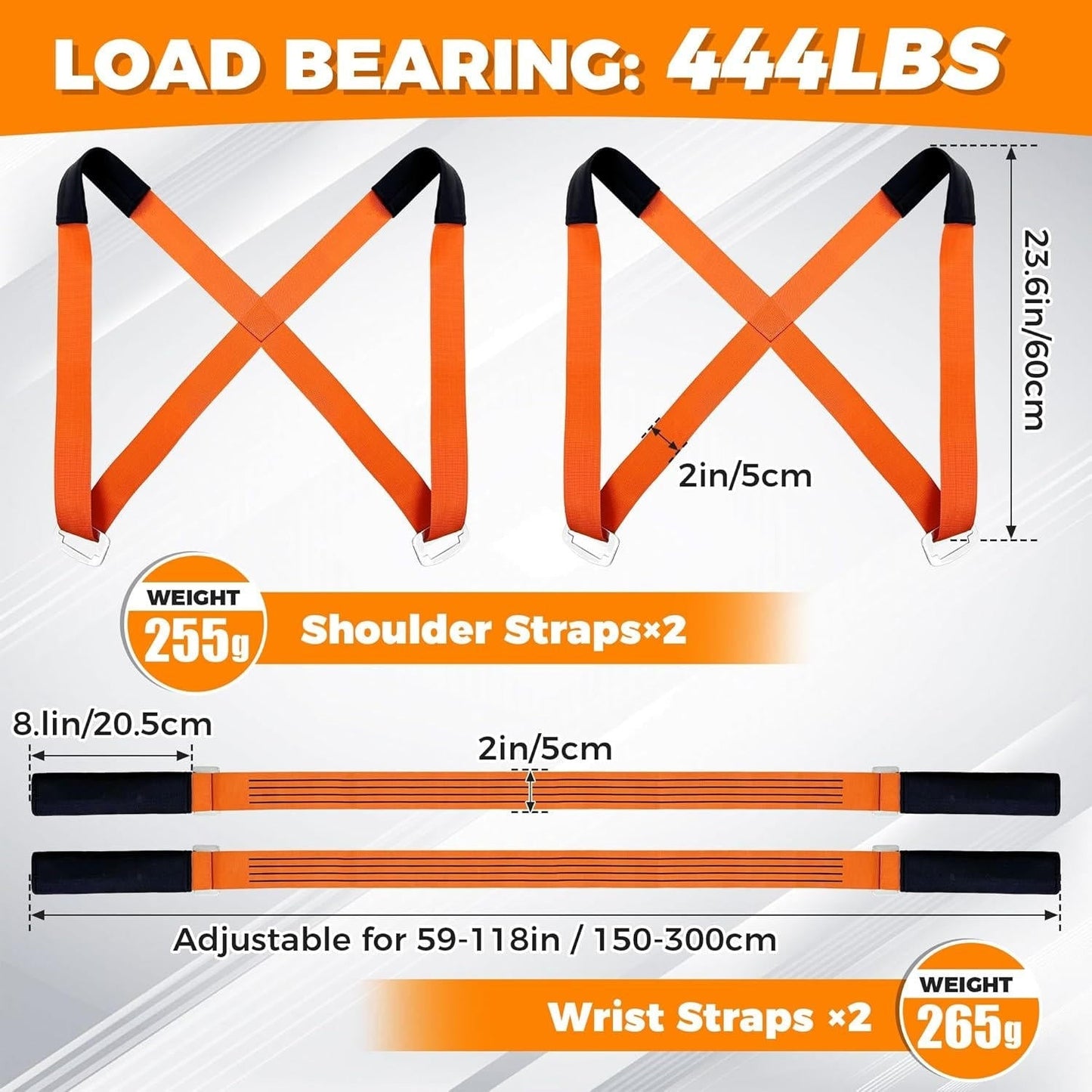 Heavy-Duty Lifting Straps for Stress-Free Moving
