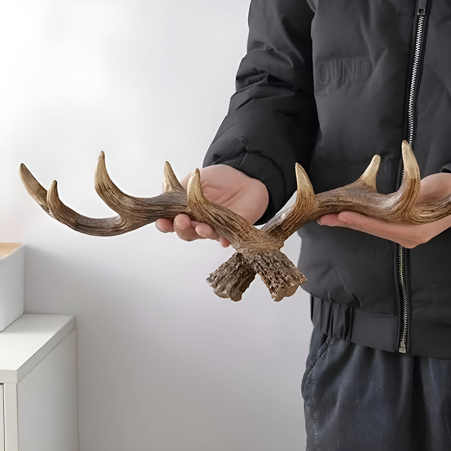 Retro Coat and Jacket Wall Hook - Decorative Antler Design