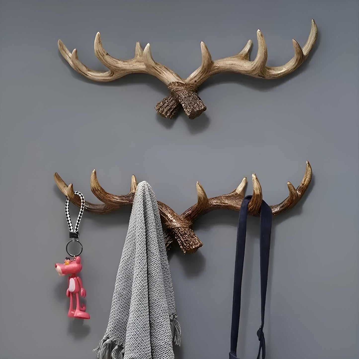 Retro Coat and Jacket Wall Hook - Decorative Antler Design