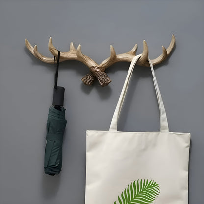 Retro Coat and Jacket Wall Hook - Decorative Antler Design