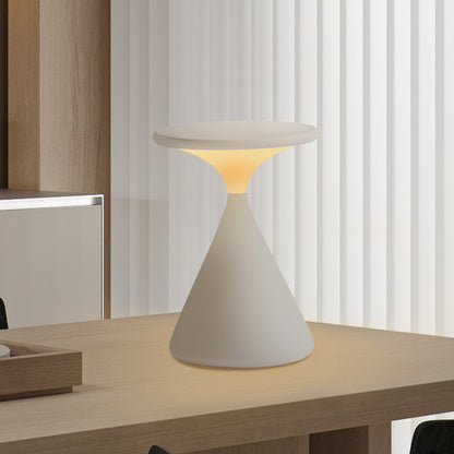 Rechargeable Cordless LED Table Lamp – Modern Hourglass Design, Dimmable