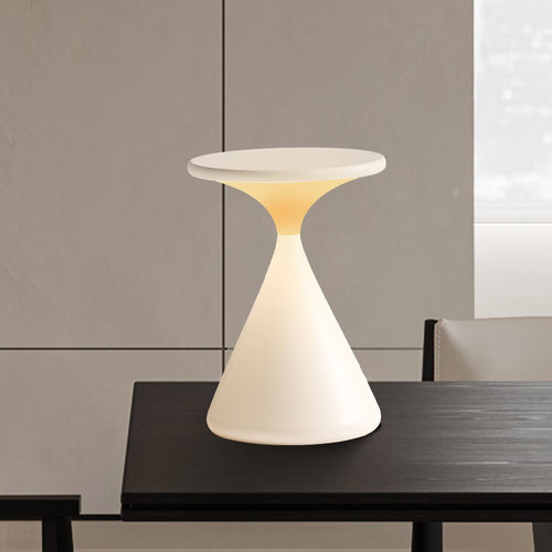 Hourglass Shaped Battery Table Lamp – Cordless Dimmable LED Light