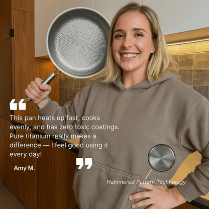 Non-Stick Wok Pan with Hammered Design – Durable and Safe for Cooking