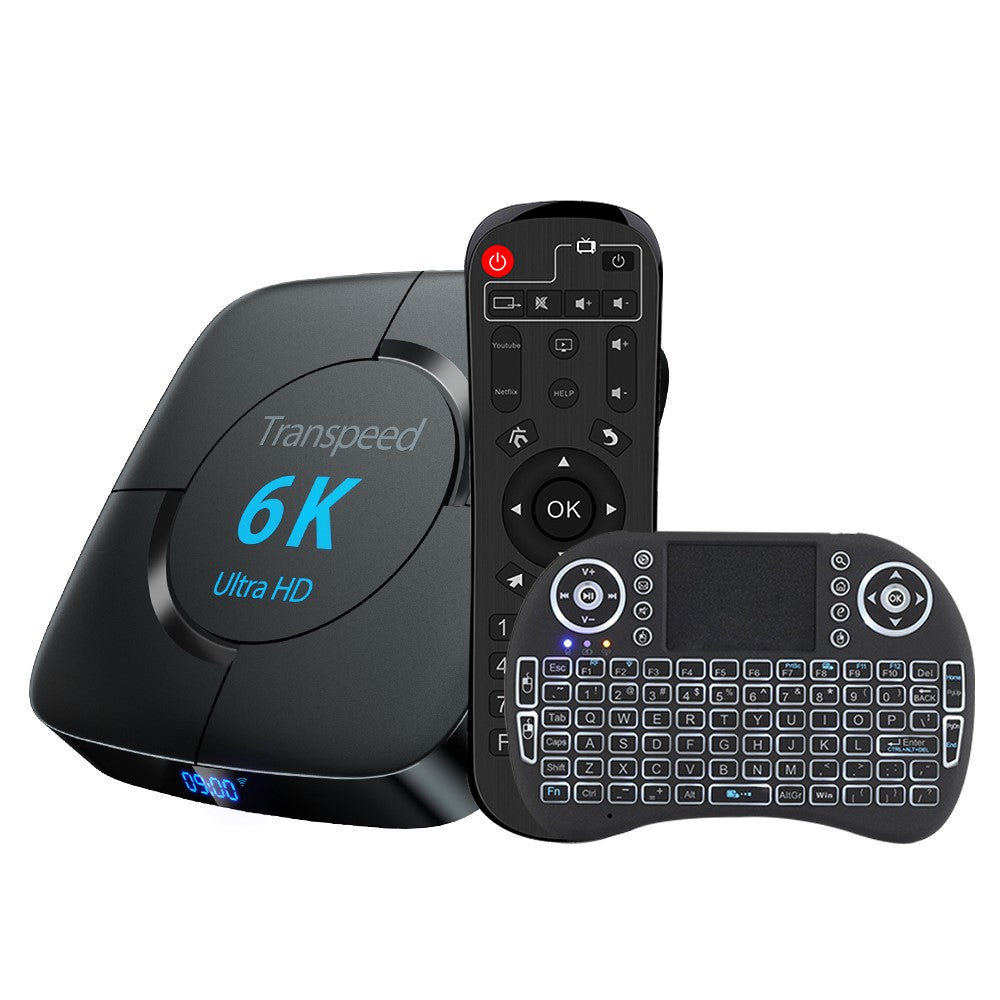 WiFi 6K Video Receiver Box with Voice Assistant for TV