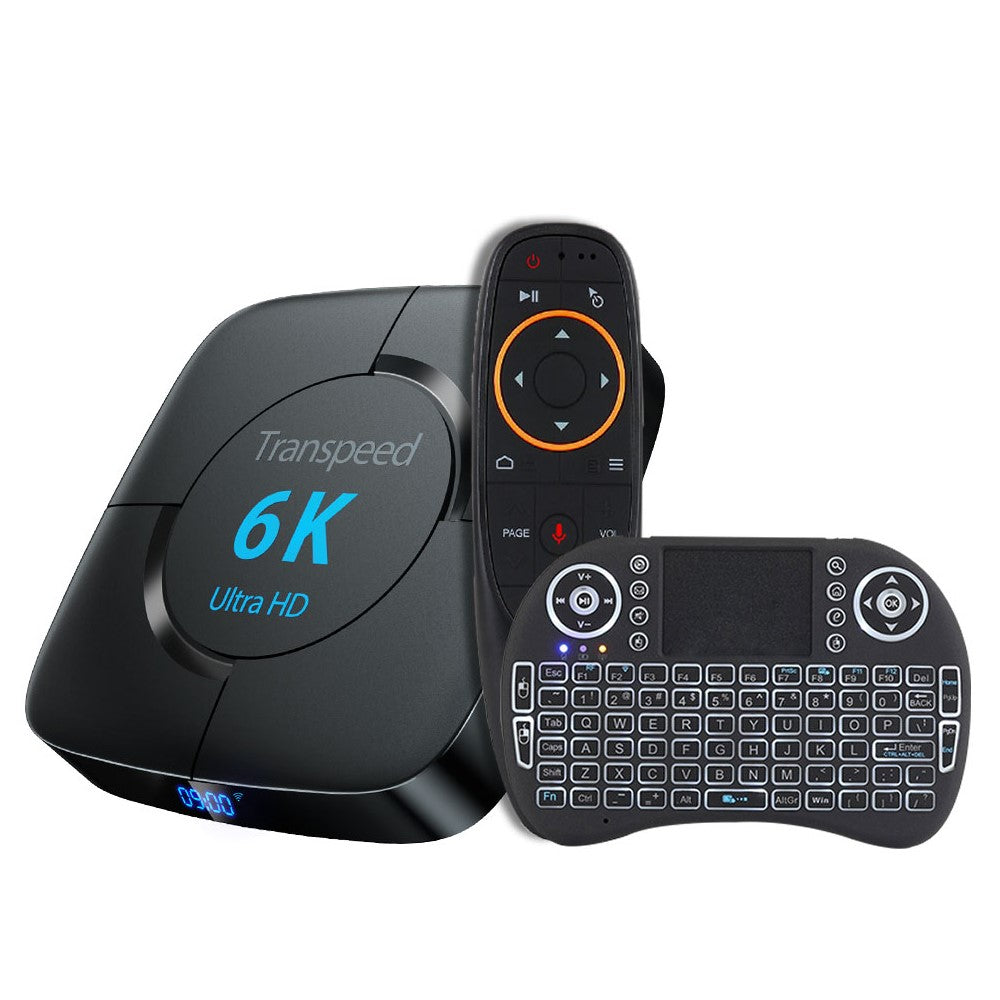 WiFi 6K Video Receiver Box with Voice Assistant for TV