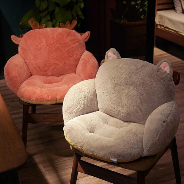 Plush Animal-Themed Seat Cushion