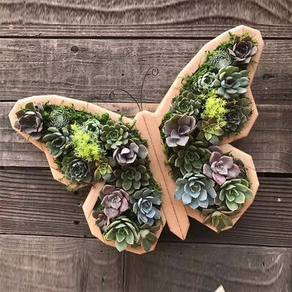 Succulent Garden Arrangement with Animal Figurines