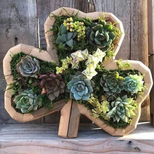 Succulent Garden Arrangement with Animal Figurines