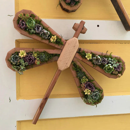 Succulent Garden Arrangement with Animal Figurines