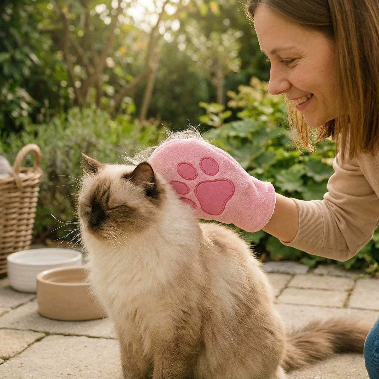 Microfiber Glove for Animal Care – Dry Bath Towel & Coat Cleaning for Cats