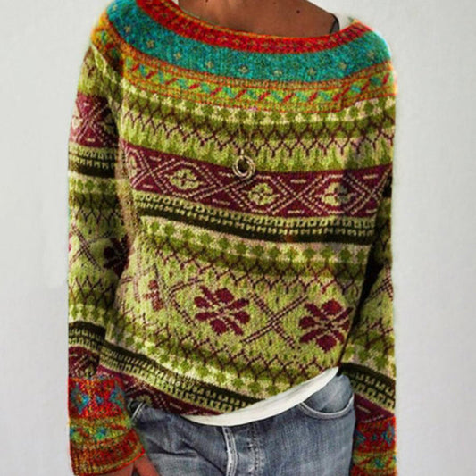 Chic Comfort - Vintage Knitted Sweater for Winter
