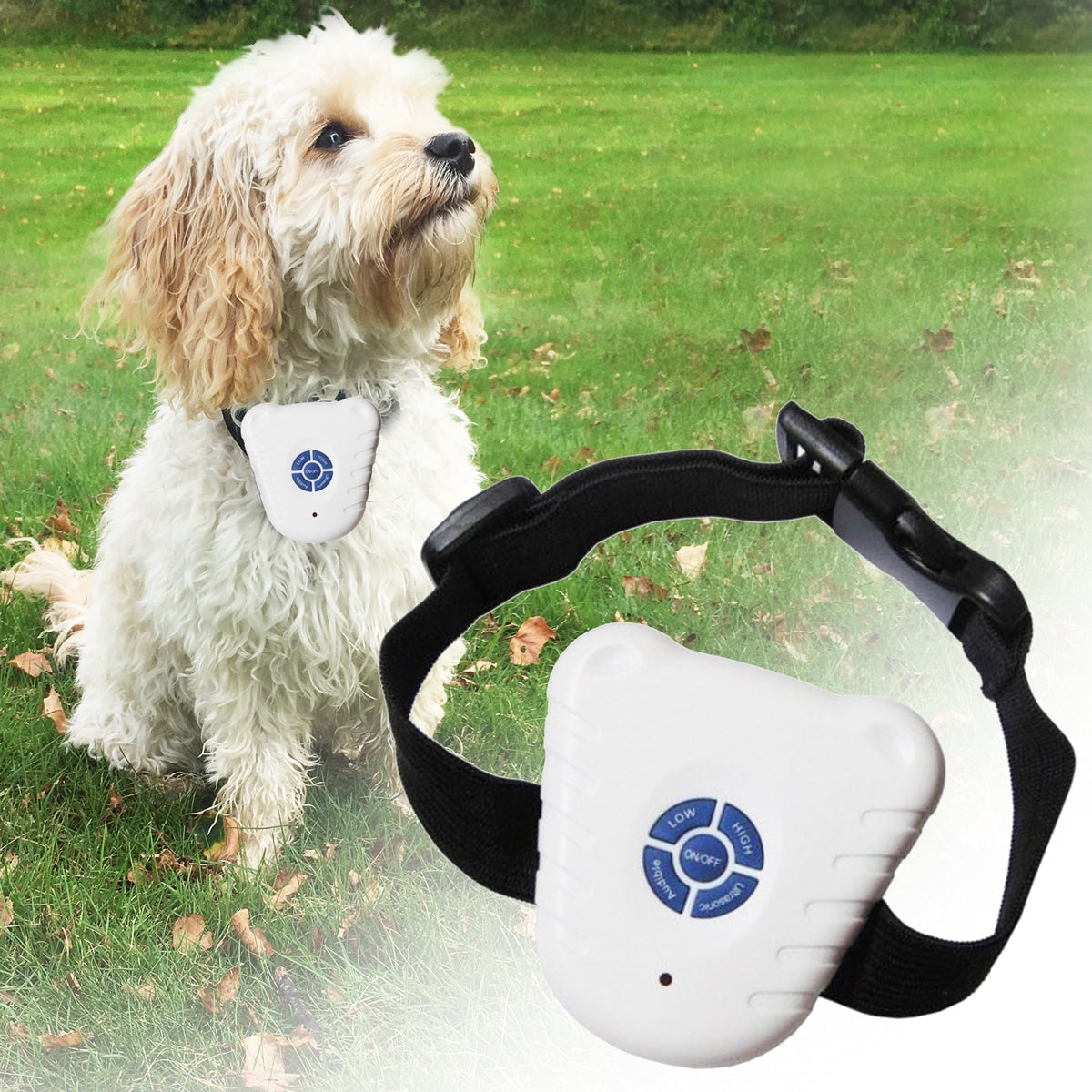Ultrasonic Bark Control Collar – Shock-Free, 25-50 cm