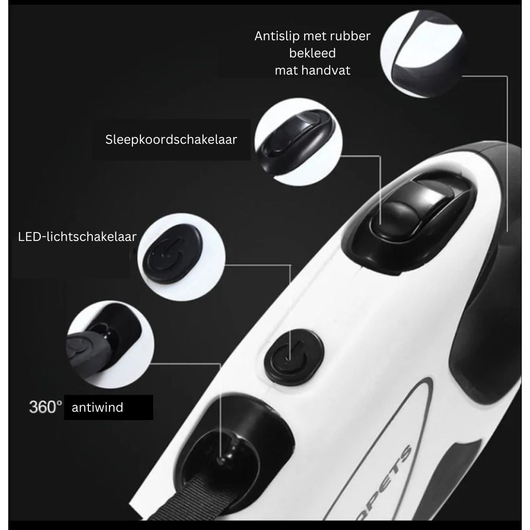 Retractable Dog Leash with LED Light for Pets