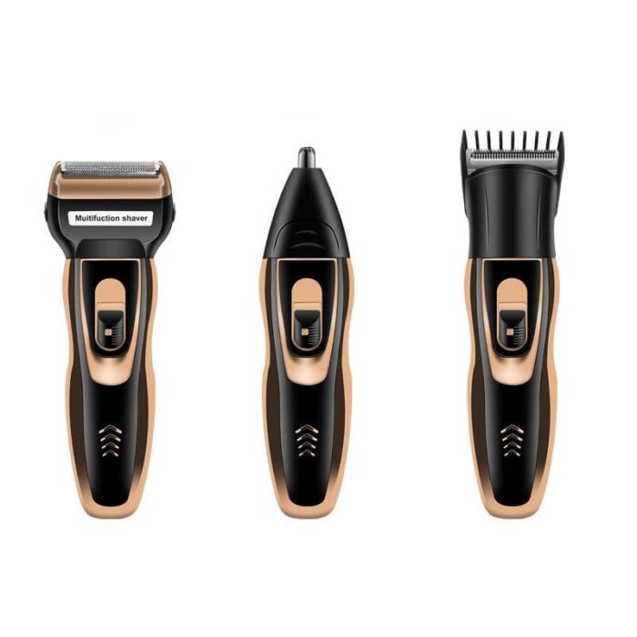 3-in-1 Wireless Trimmer – Beard, Nose Hair, and Shaving Tool