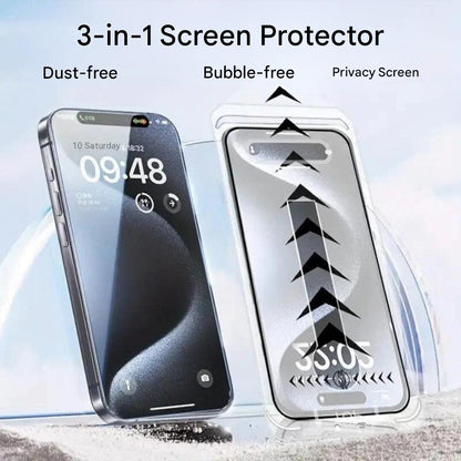 3-in-1 Privacy Glass Film for iPhone – iShield Privacy Protection