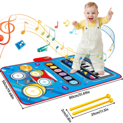 Musical Play Mat for Kids Featuring 5 Interactive Instruments