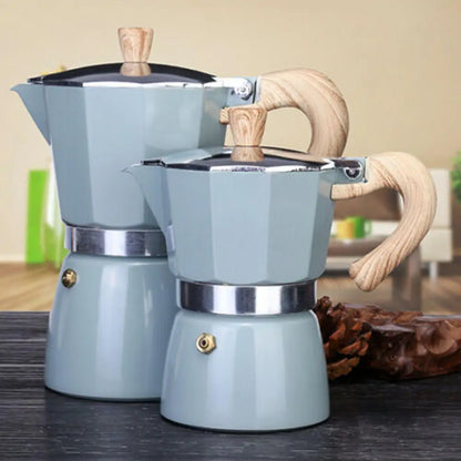 Classic Aluminium Espresso Maker for Stovetop & Outdoor Use