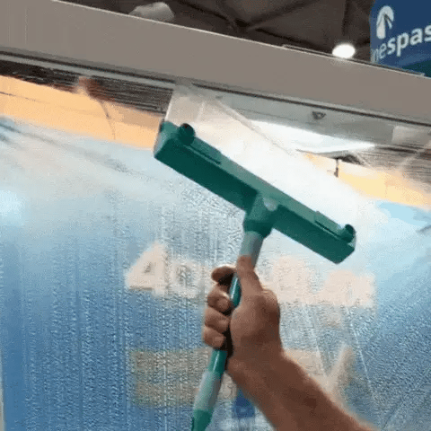 Streak-Free Window Squeegee with Flexible Silicone Blade