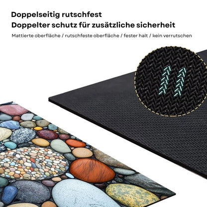 Non-Slip Rubber Backed Earth Bath Mat – Highly Absorbent Design