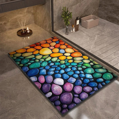 Quick-Drying Diatomaceous Earth Bath Mat – Non-Slip, Absorbent Stone Design for Bathroom, Shower, and Sink