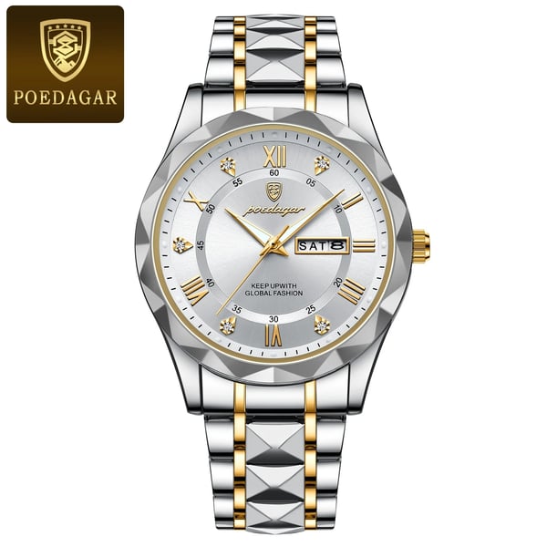 Men's Sports Watch with Waterproof Design and Adjustable Brightness