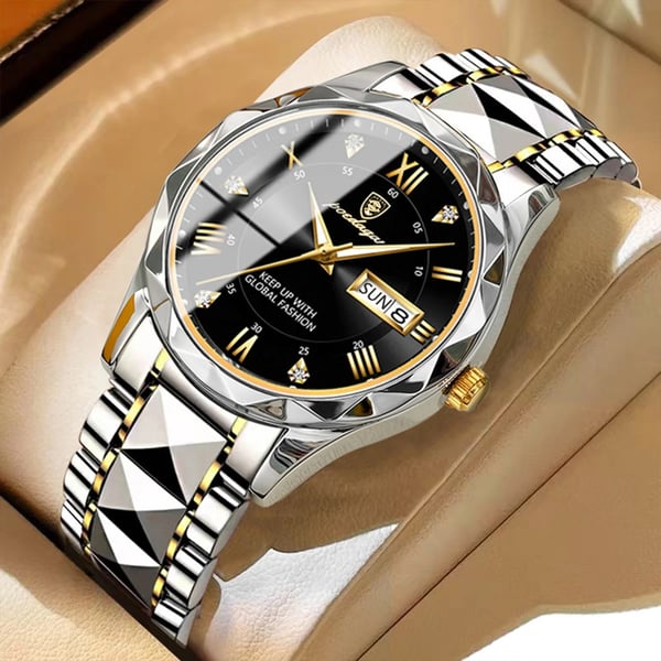 Men's Sports Watch with Waterproof Design and Adjustable Brightness