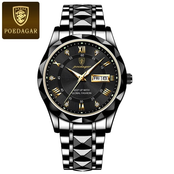 Men's Sports Watch with Waterproof Design and Adjustable Brightness