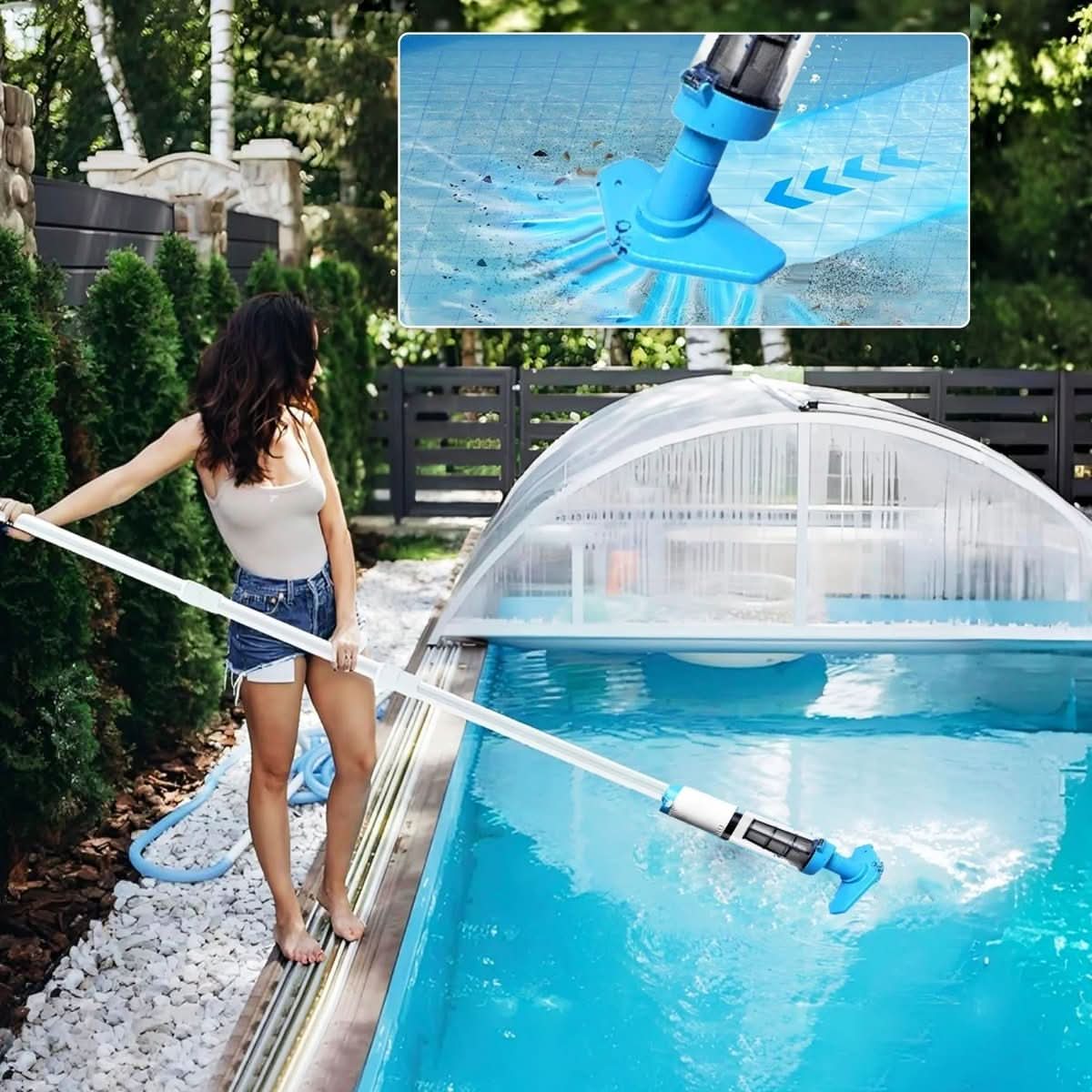 Cordless Vacuum Cleaner for Swimming Pools
