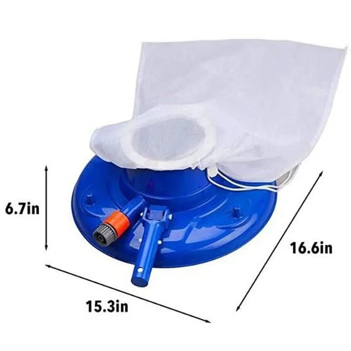 Pool Vacuum Cleaner for Quick Collection of Leaves and Dirt