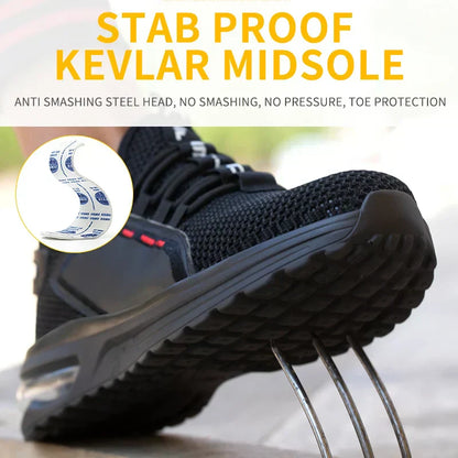 Lightweight Safety Shoes | Breathable Mesh Fabric | ToeGuard