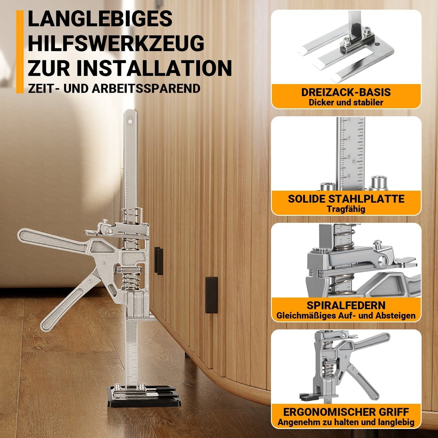 Hand Hoisting Tool - Labor-Saving Device, Capacity 200KG, Set of 2