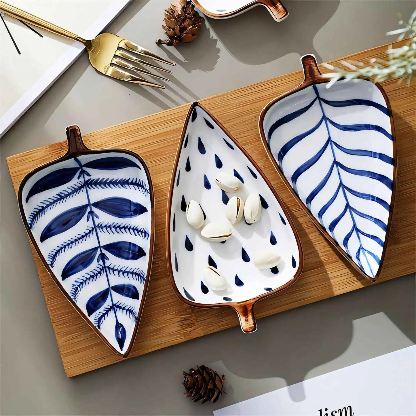 Set of Serving Plates in Nordic Style