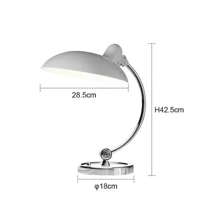 Bauhaus Style Iron Table Lamp with Soft Ambient Lighting