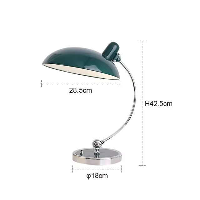 Bauhaus Style Iron Table Lamp with Soft Ambient Lighting