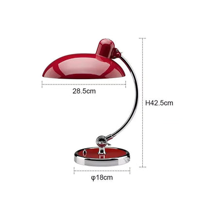 Bauhaus Style Iron Table Lamp with Soft Ambient Lighting