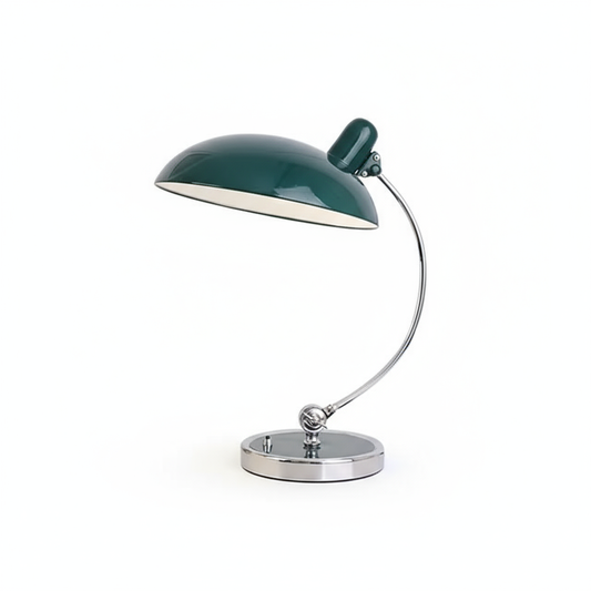Bauhaus Style Iron Table Lamp with Soft Ambient Lighting