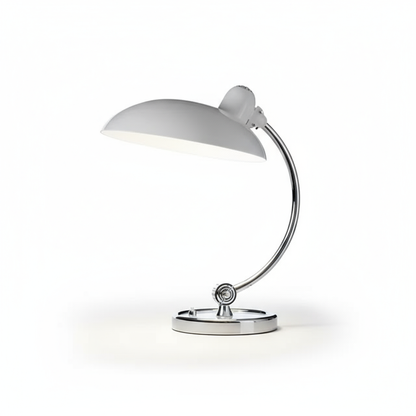 Bauhaus Style Iron Table Lamp with Soft Ambient Lighting